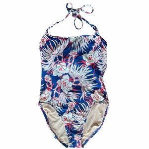 Floral J.Crew one piece bathing suit - size 10